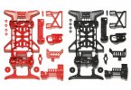 Tamiya 94837 - Super X Rein. Chassis Red/Blk