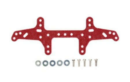 Tamiya 94879 - JR Multi Roller Setting Stay - FRP (Rear) Red [Limited edition]