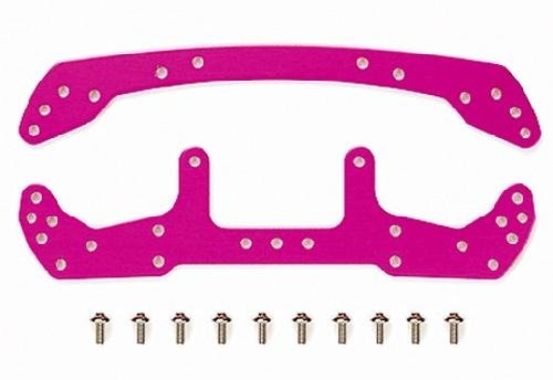 Tamiya 95050 - JR Duralumin Wide Front and Rear Plate (Pink)