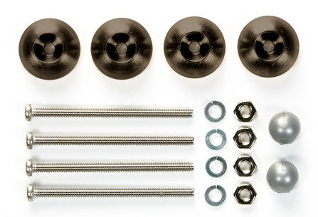 Tamiya 94986 - JR Mass Damper Set - Bowl/Black (4pcs)