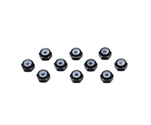 Tamiya 92433 - 2mm Aluminum Lock Nuts (Black, 10pcs.) Tamiya Korea 25th Anniversary