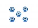 Tamiya 15500 - 2mm Aluminum Lock Nut Blue (5pcs)