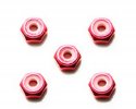 Tamiya 94900 - JR 2mm Aluminum Lock Nut Pink - 5 pcs