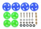 Tamiya 95391 - JR Low Friction Roller Set (Blue/Light Green)