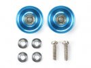 Tamiya 95576 - 13mm Aluminum Ball-Race Rollers (Ringless/Blue)