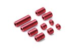 Tamiya 95388 - Aluminum Spacer Set (12/6.7/6/3/1.5mm, 2pcs. each) (Red) Mini 4WD Product