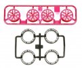Tamiya 95529 - Lo-Pro Tire & Pink Plated Wheel Y Spoke