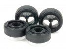 Tamiya 95635 - 24mm Tires/3-Spoke Wheels (Super Hard, Small Diameter Narrow)