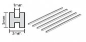 Tamiya 70206 - Plastic Beams 3mm H-Shaped - Clear - 5pcs