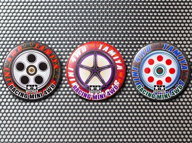 Tamiya 67437 - Mini 4WD Badge Collection Vol.2 (Tires & Wheels X3)