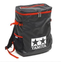 Tamiya 67297 Black/Red Portable Pit Backpack II for Mini 4WD