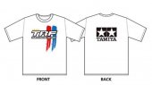 Tamiya 67240 - Tamiya Racing Factory Stripe (TRF) Logo T-Shirt A Type (White) - S Size