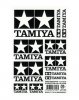 Tamiya 67258 - Tamiya Logo Sticker (Monochrome) 180mm x 115mm