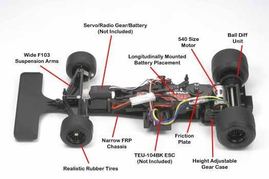 Tamiya 84124 - 1/10 RC Wolf WR1 (F104W Chassis)