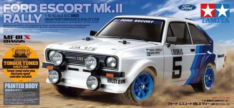 Tamiya 58687 - 1/10 Ford Escort MK II Rally PB MF-01X RC Car Kit