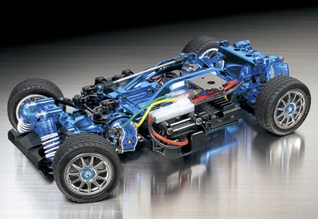 Tamiya 84131 -1/10 RC M05 PRO Chassis Kit - M05 Blue Plated Version