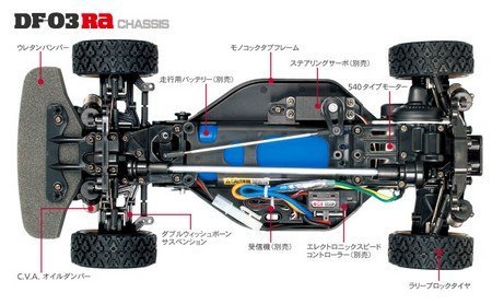 Tamiya 58430 - 1/10 RC Subaru Impreza WRC 2008 DF-03Ra Off