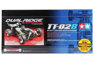 Tamiya 47355 - 1/10 Dual Ridge Black Metallic TT-02B Buggy Kit