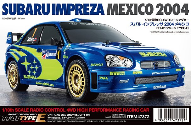 Tamiya 47372 Subaru Impreza 2004 TT-01E Kit