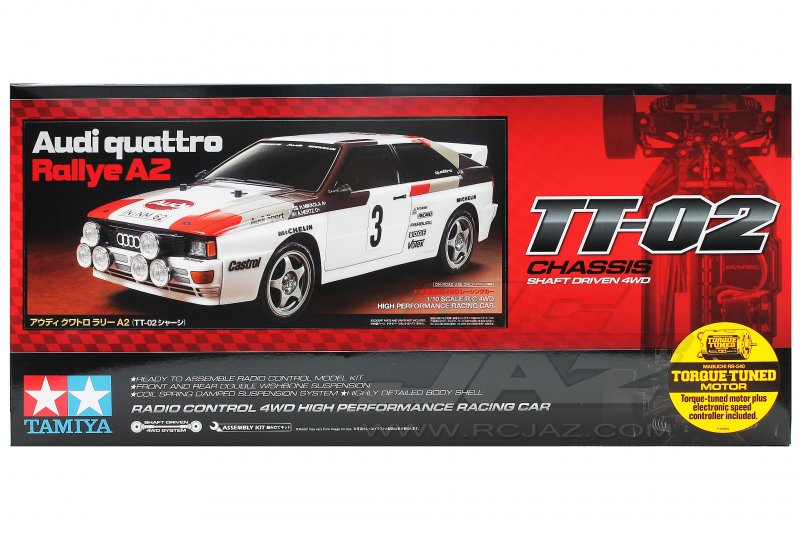 Tamiya 58667 - 1/10 Audi Quattro Rallye A2 (TT-02 Chassis)