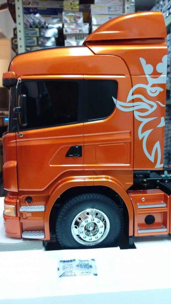 アイリータミヤ23689 スカニア ハイライン　R620橙 1/14RC スカニア R620 6X4 ハイライン フルオペレーションセット