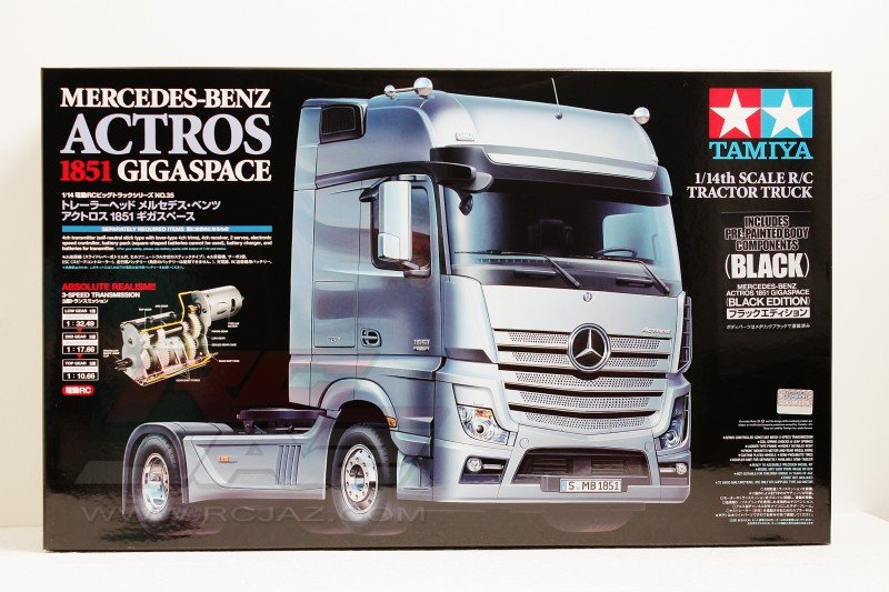 Tamiya 56342 - 1/14 Mercedes-Benz Actros 1851 Gigaspace Black Version