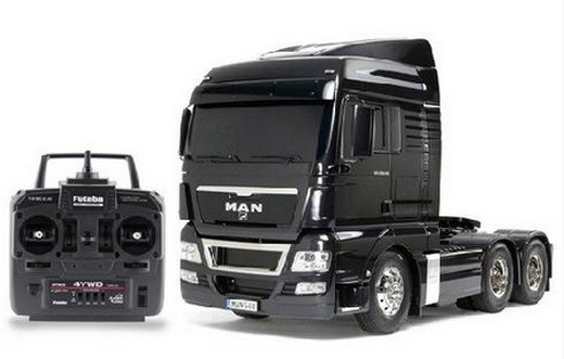 Tamiya 56346Combo - 1/14 MAN TGX 26.540 6x4 XLX (Gun Metal Edition) Tractor Truck Full Operation Kit Super Combo 56346