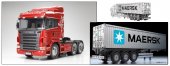 Tamiya 56323-56326 - Scania R620 6x4 Highline + 40ft Container Semi-Trailer - 1/14 1:14 1-14 Scale RC Tractor Trucks Combo Kit