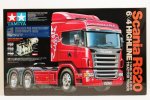 Tamiya 56327Combo - 1/14 RC Scania R620 6x4 Highline Tractor Truck (Blue Edition) Tractor Truck Full Operation Kit Super Combo 56327