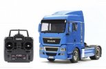 Tamiya 56350Combo - 1/14 MAN TGX 18.540 4x2 XLX (French Blue) Tractor Truck Full Operation Kit Super Combo 56350