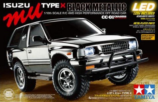 Tamiya 47383 - 1/10 Isuzu mu Type X CC-01 Black Metallic Truck Kit