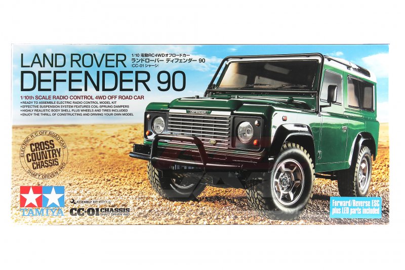 Tamiya RC Land Rover Defender modèle de voiture Set Kit Echelle 1:10 58657 