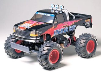 ホビーラジコン TAMIYA 1/10 SCALE R/C \"KING BLACK FOOT\" Vintage Tamiya 1/10 R/C Blackfoot + Aluminum Upgrade Parts