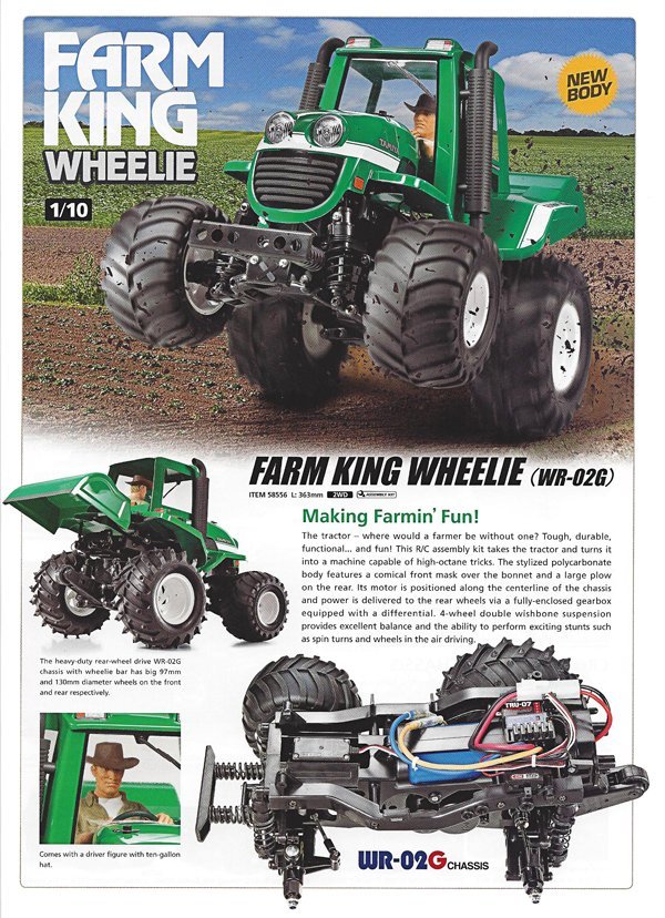 Tamiya 58556 - 1/10 Farm King Wheelie RC Kit (WR-02G Chassis)