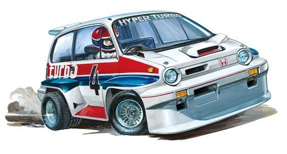 自動車 TAMIYA Honda CITY TURBO WR-02C Tamiya 58611 Honda City Turbo - Iconic WR-02 Chassis Revival