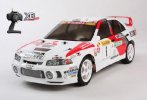 Tamiya 92204 - 1/10 R/C 4WD Mitsubishi Ralliart Lancer Evolution IV Tommi Makinen 97 WRC Monte Carlo Rally - TT-01 Type E Chassis Kit - XB RTR