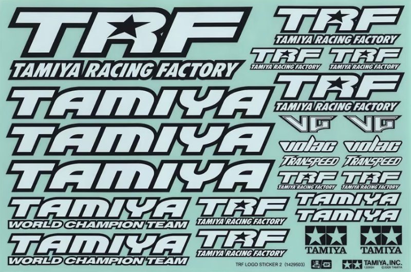 Tamiya 42164 - TRF Sticker Sheet