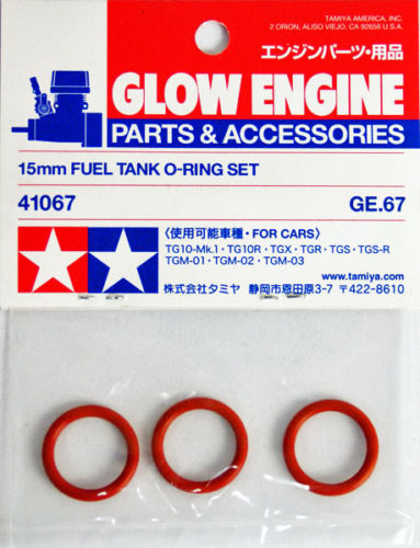 Tamiya 41067 - 15mm Fuel Tank O-ring Set