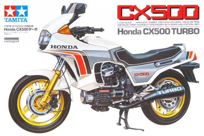 Tamiya 14016 Honda CX500 Turbo 1/12 Scale Motorcycle Model Kit