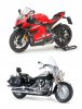 Tamiya 14135-14140 - 1/12 Yamaha XV1600 Roadstar Custom and Ducati Superleggera V4 Combo Set