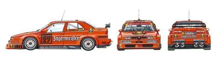 Tamiya 24148 - 1/24 Jagermeister Alfa Romeo 155 TI