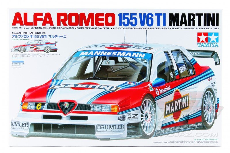 Tamiya 24176 - 1/24 Martini Alfa Romeo 155 V6 TI (Model Car)
