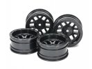 Tamiya 51686 - CC-02 12-Spoke Wheels (26mm Width, Offset +6) (Black) 4pcs