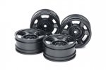 Tamiya 51688 - CC-02 6-Spoke Wheels (Width 26 mm, Offset +4, Black/4 Pcs.)