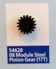 Tamiya 54628 - DT-03/DT-02 08 Module Steel Pinion Gear (17T) OP.1628