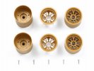 Tamiya 51350 - F103 Mesh Wheel Set (Gold) for F103 Chassis SP-1350