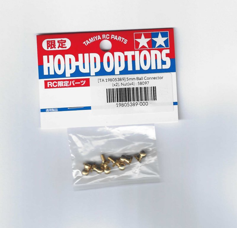 Tamiya 9805389 - 5mm Ball Connector Nut (6pcs.) for Top Force 58097
