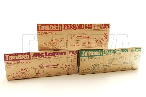 Tamiya 40021-40027-40029 - 1/14 Tamtech Ferrari 643 + Lotus type 102B + McLaren MP4/6 HONDA Body Set Combo
