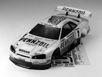 Tamiya 50845 - 1/10 Pennzoil Nismo GT-R R34 Body Parts Set Tamiya 50845 - 1/10 Pennzoil Nismo GT-R R34 Body Parts Set