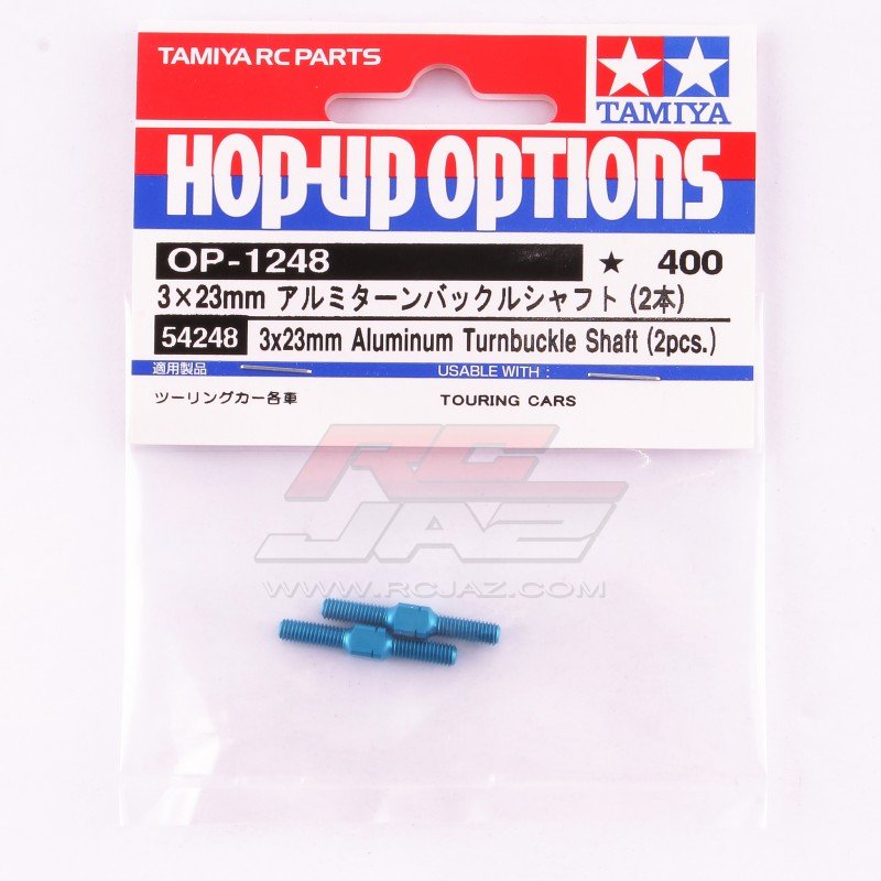 Tamiya 54248 - 3x23mm Aluminum Turnbuckle Shaft (2pcs.) OP-1248